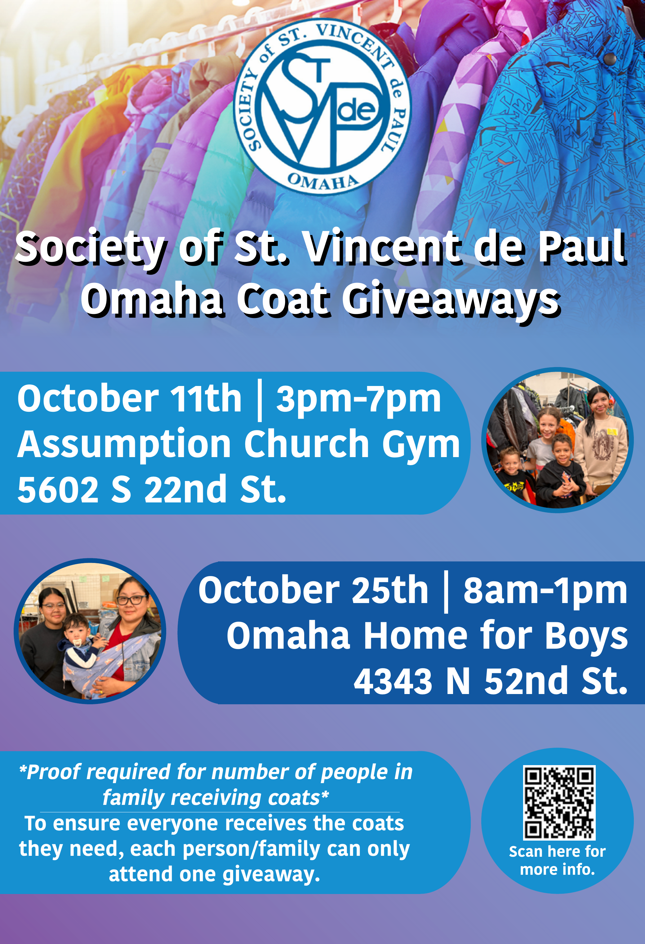 Coat giveaway poster